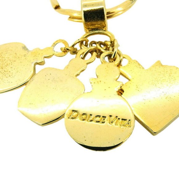 Authentic Dior Key Ring Puffy Motif Gold Plated - Picture 5 of 7